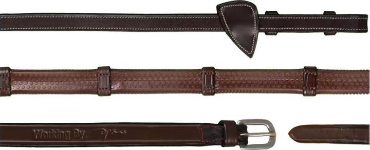 Actual product image Dy'on Rubber reins for horses with 7 stops