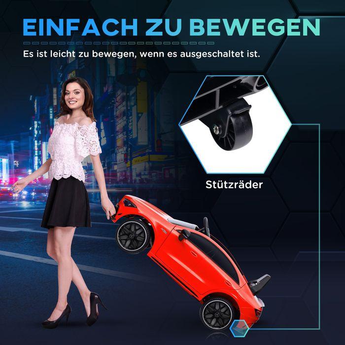 Produktbild Swisshandel24 Kinder Elektroauto 12V Kinderauto mit Fernbedienung, Musik, bis 5 km/h Rot (12 V)
