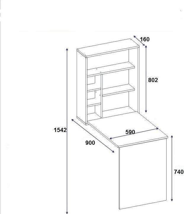 Image du produit Kalune Design Raven (59 x 154 x 90 cm)