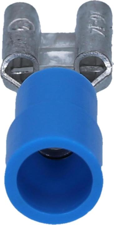 Produktbild Kalitec 100 Stück FHB488 Flachsteckhülse blau 4,8x0,8 I 1,5-2,5mm² Kabelverbinder I teilisoliert I M