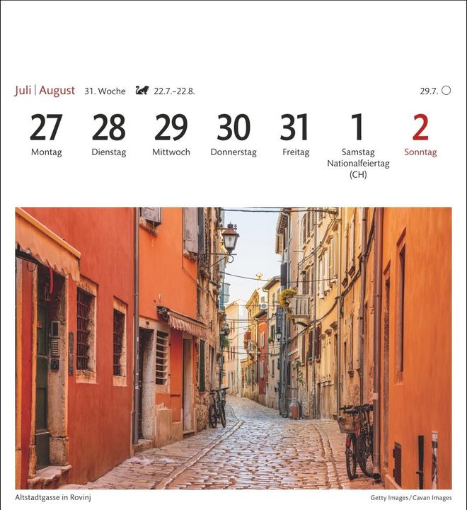 Produktbild Harenberg Kroatien Sehnsuchtskalender 2026 - Wochenkalender mit 53 Postkarten (Deutsch)