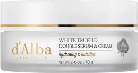 d'Alba Italian White Truffle Double Serum & Cream Vegan Skincare 2-in-1 Face (70 ml)
