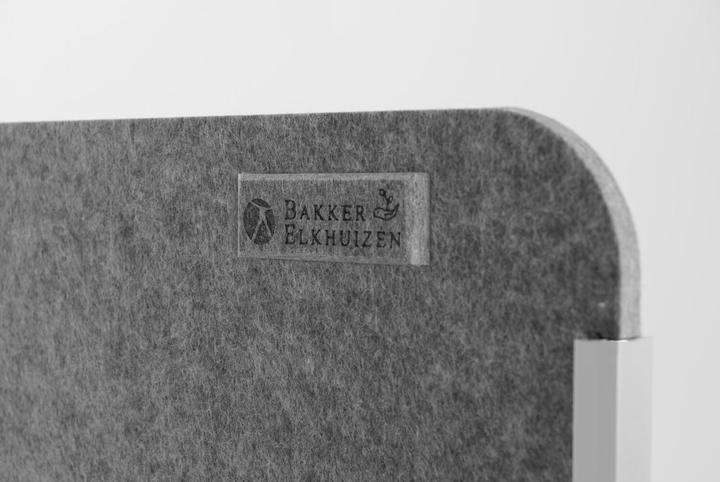 Image du produit Bakker Elkhuizen Bakker Elkuizen Cloison de table ronde Bakker sans fenêtre acrylique gris arrière