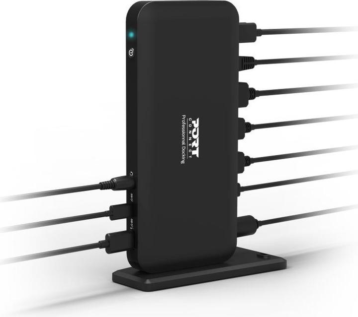 Produktbild Port Designs Docking Type C Office 3 X - Eu (USB-C, 9 Ports)