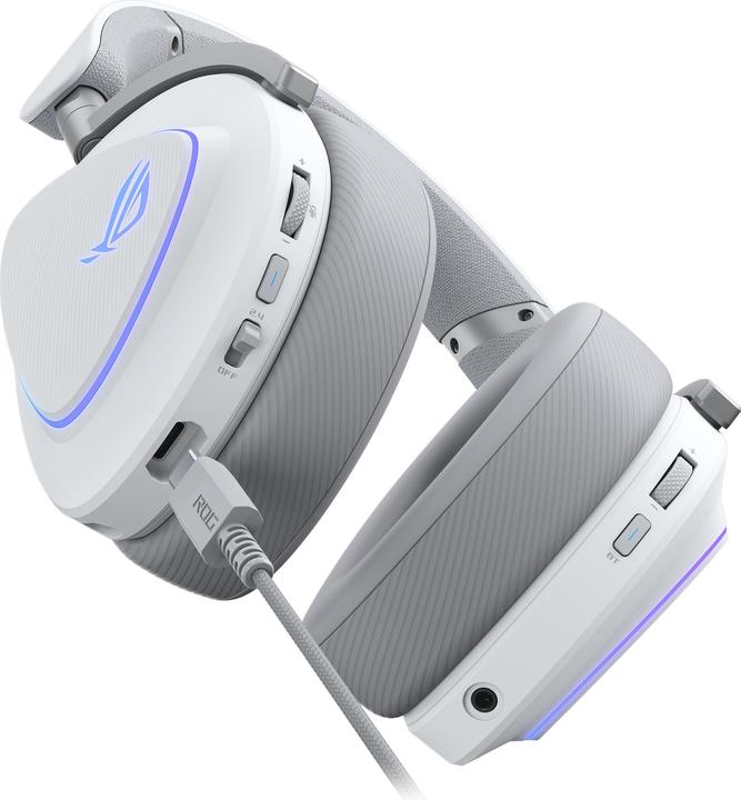 Produktbild ASUS Headset ROG Delta II WHT (Kabellos, Kabelgebunden)