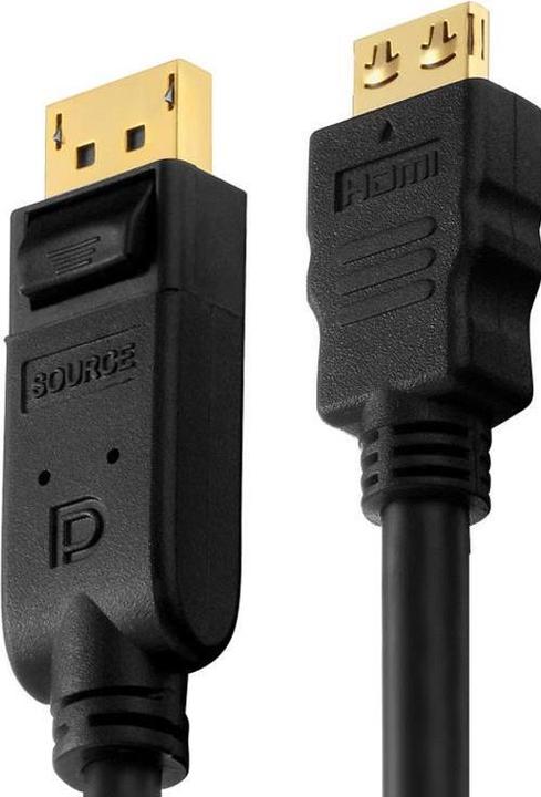 Produktbild HDgear DisplayPort — HDMI (Typ A) (1.50 m, DisplayPort, HDMI)
