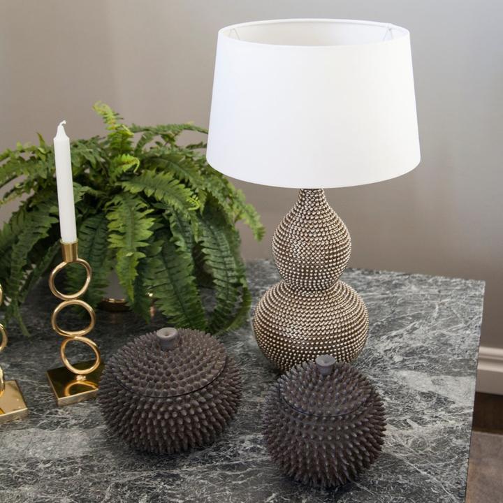 Image du produit By Rydens Lampe de table Lofty H55cm Satin / Abat-jour blanc E27 4001840-6508 (E27)