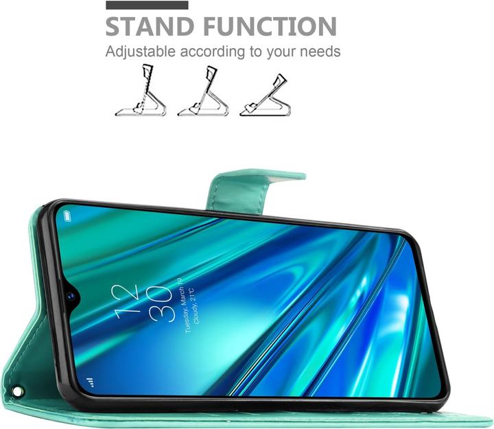Image du produit Cadorabo Housse Flower Book pour Realme 5 PRO / Realme Q (Domaine Q, Realme 5 Pro)
