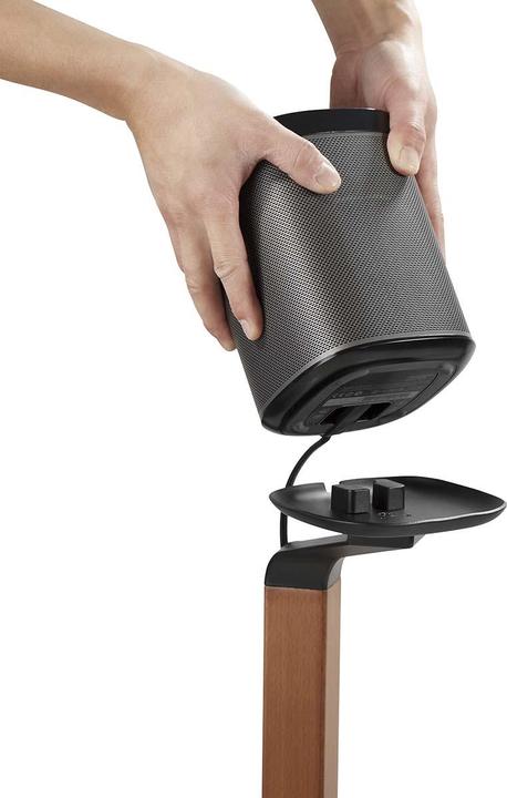 Produktbild Nedis Lautsprecherhalter | Kompatibel mit: Sonos® One SL™ / Sonos® One™ / Sonos® PLAY:1™ | Ständer | (1 Stk., Wandmontage, Höhenverstellbar)