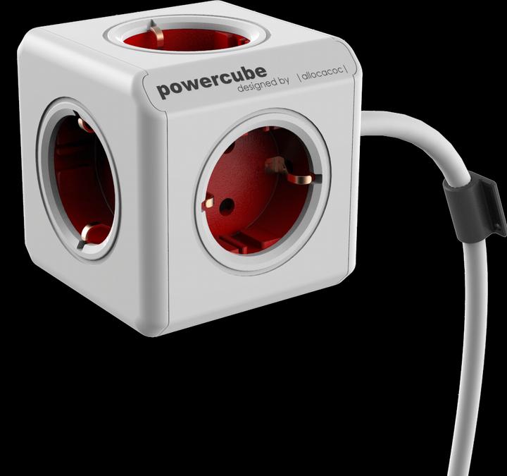 Actual product image Allocacoc PowerCube Extended incl. 1.5 m cable Type F (5 x, CEE 7/4, 1.50 m)