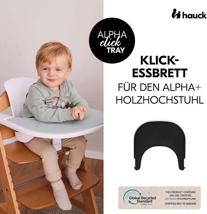 Actual product image Hauck Hochstühle Hochstuhl Alpha Plus Black - im Sparset inkl. (Highchair)