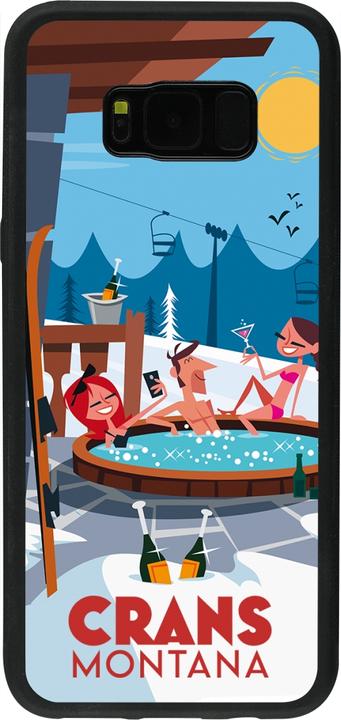 Produktbild PhoneLook Hülle Silikon schwarz Crans-Montana Mountain Jacuzzi (Samsung Galaxy S8+)