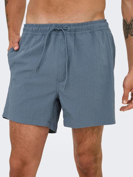 Actual product image Only & Sons Onsted Life Solid Seersucker Swim Noos (XXL)