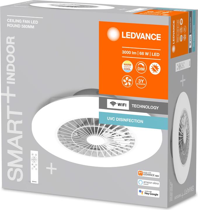 Actual product image Ledvance SMART+ WIFI UVC Ceiling Fan