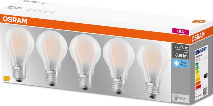 Image du produit Osram Base Led Classic A (E27, 6.50 W, 806 lm, 10 x, E)