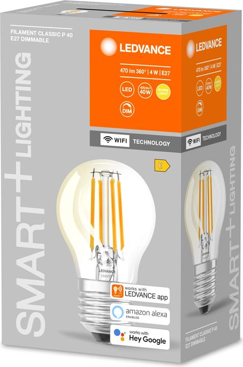 Image du produit Ledvance Smart+ Wifi Filament Mini Bulb (E27, 4 W, 470 lm, 1 x, E)