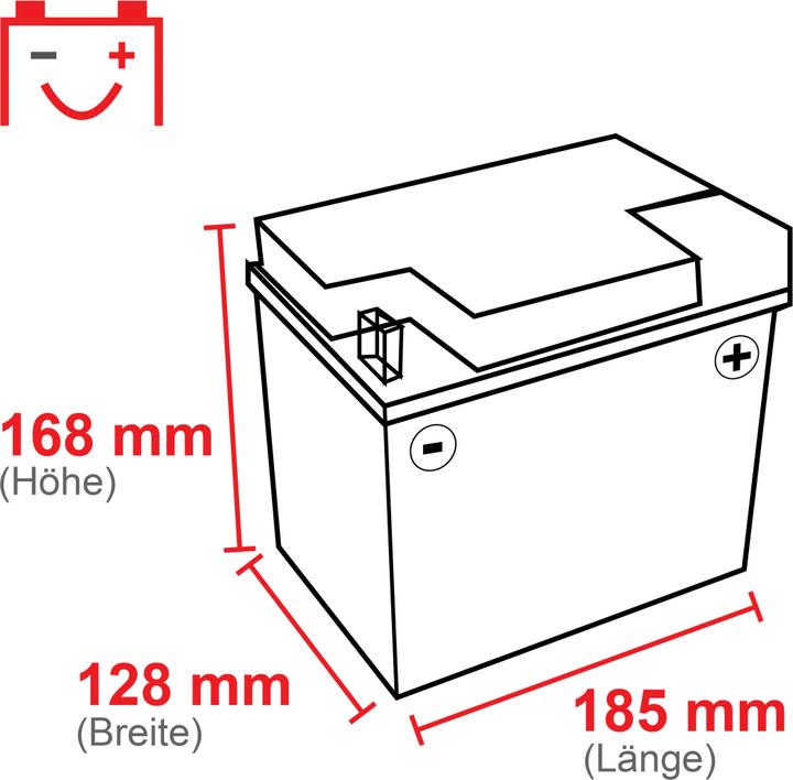 Image du produit Yuasa 53030 Batterie de moto (DIN 53030) Y60-N30L-A Yumicron (12 V, 30 Ah, 180 A)
