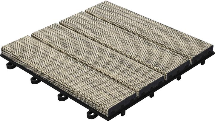 Florco Balcony & Terrace Tiles Tex, Beige, 6 pcs. (6 x, 30 x 30 cm)