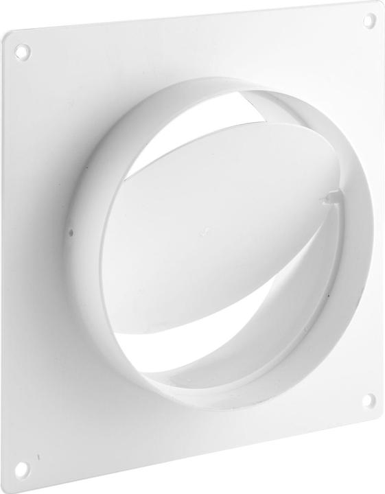 IKM Round pipe backflow flap with plastic wall connection, System 150