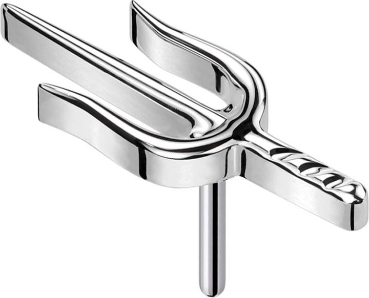 Immagine prodotto Star Piercing Threadless Dreizack silber (senza ottone, Titanio G23)