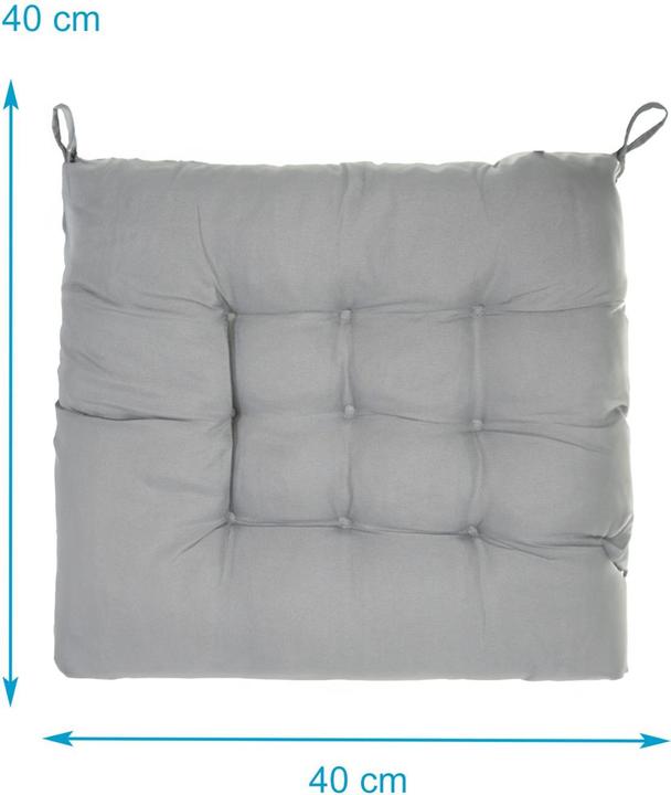 Immagine prodotto Intirilife Cuscino per sedia da legare (set di 4) (40 x 3 cm)