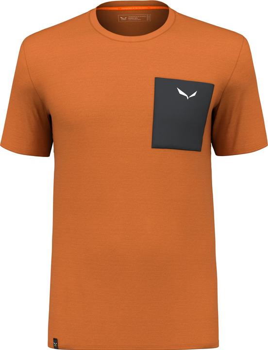 Actual product image Salewa Pure Logo Pocket Merino T-Shirt Men (M)