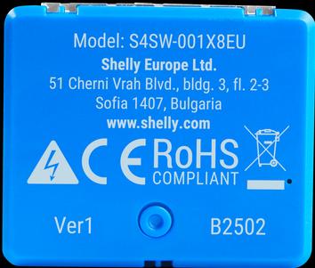 Actual product image Shelly 1 Mini Gen4 (Switch actuator)