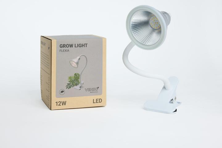 Produktbild Venso E27 Pflanzenlampe GrowLight "Flexia" 12W 60° (LED)