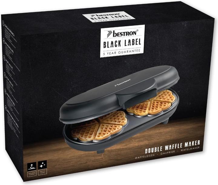 Actual product image Bestron Double waffle maker, black