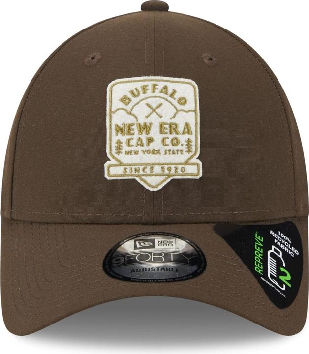 Actual product image New Era 9Forty Strapback Cap - Heritage Brand Patch Brown