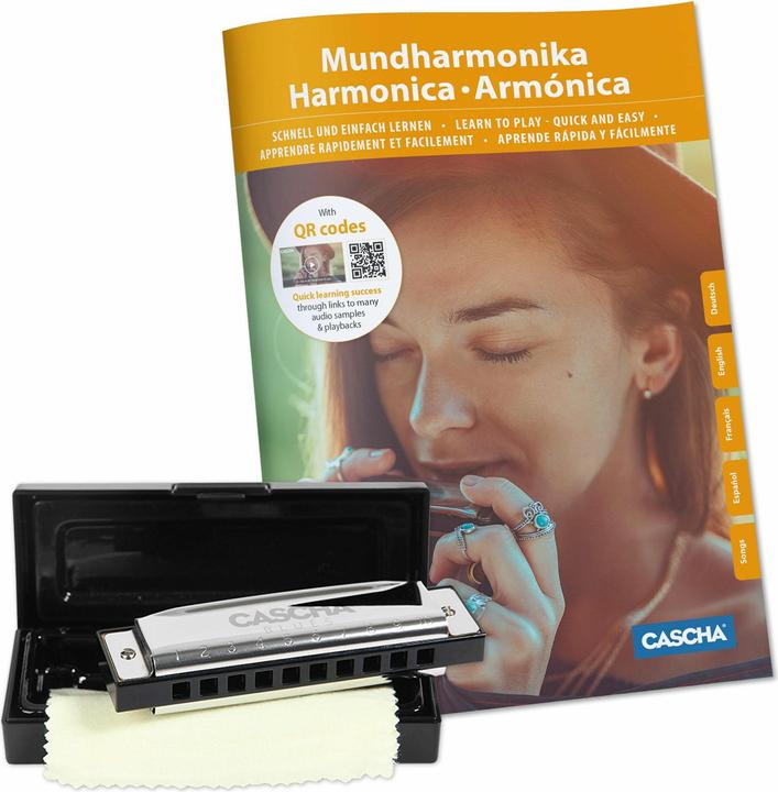 Produktbild Blues Harmonica Set, (incl. 4 languages Method (DE/EN/FR/ES), case, cleaning cloth) (Mundharmonika, Diatonisch, C-Dur)