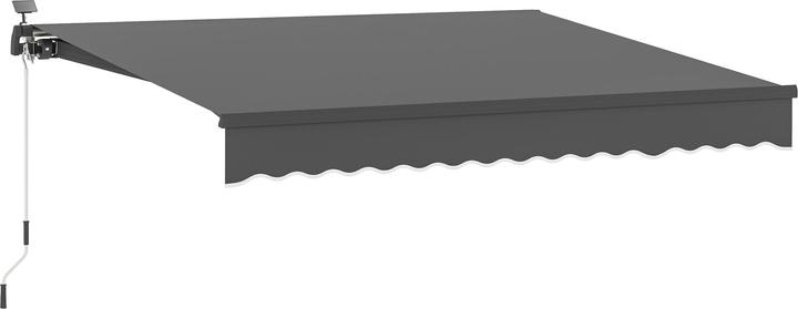 Outsunny Klemmmarkise Aluminium, Polyester Grau