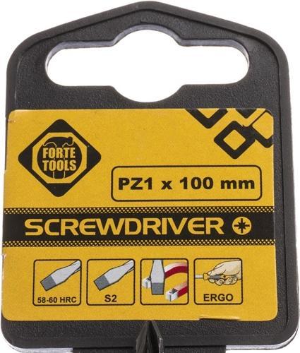 Produktbild Forte tools Crosshead Screwdriver Pz1 X 100 mm