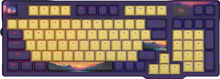 Actual product image Dark Project DPP 98 Sunset PBT Top Print G3MS Sapphire