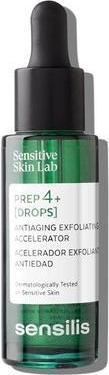 Actual product image Sensilis Prep 4+ Anti-Aging Peeling Serum Drops for Improved Cell Renewal (30 ml)