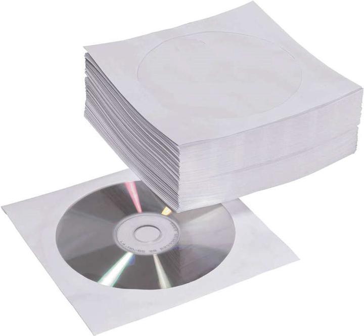 Produktbild MediaRange CD/DVD Papierhüllen mit Sichtfenster
