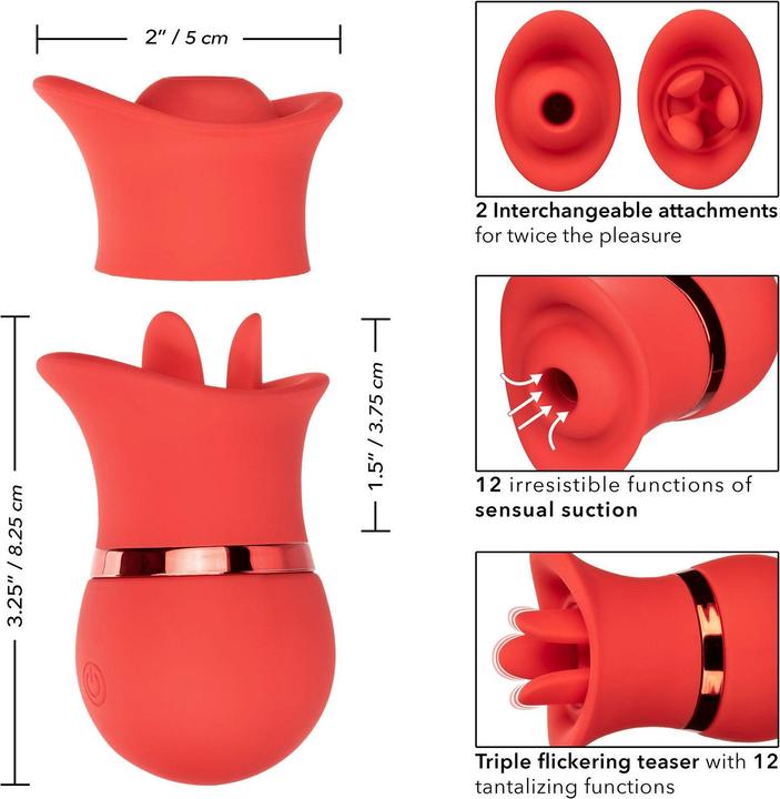 Actual product image CalExotics French Kiss Suck & Play Set