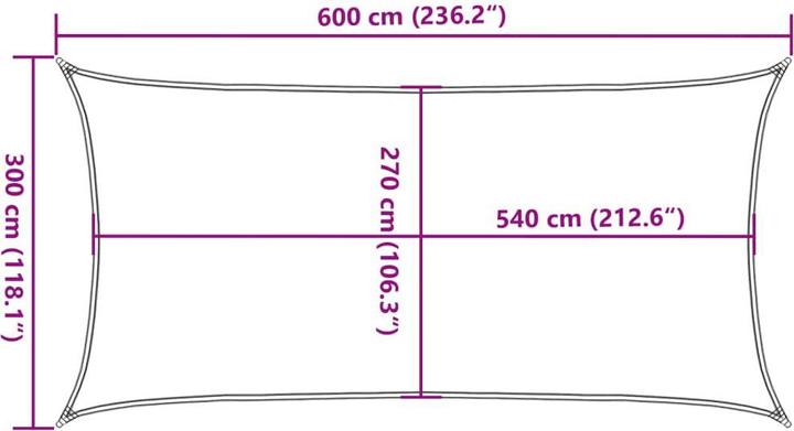 Image du produit VidaXL Sonnensegel (3 x 6 m)