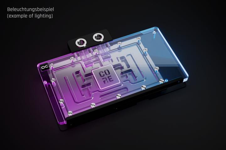 Produktbild Alphacool Core Geforce RTX 5090 Gaming + Windforce (transparent/silber, mit Backplate)