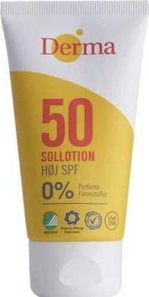 Actual product image Deroma Derma Sun Sunscreen SPF 50 100ml (Suntan cream, SPF 50, 100 ml)