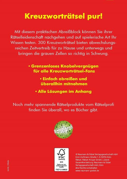 Actual product image Der dicke Kreuzworträtsel-Block Band 30 (German, 2019)