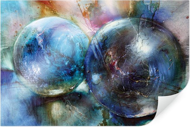 Image du produit Trenddeko Bijoux - Marbres Bleus (75 x 50 cm)