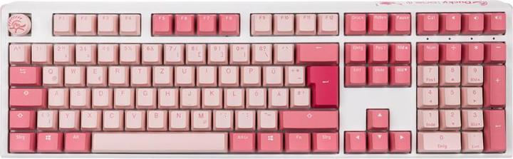 Produktbild Ducky One 3 Gossamer Pink Gaming Tastatur - MX-Ergo-Clear (DE, Kabelgebunden)