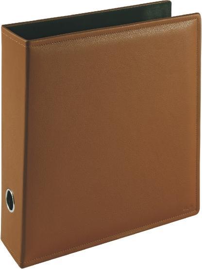 Produktbild Läufer Ordner A4 breit Scala Leder cognac (A4, 60 mm, 1 Stück)