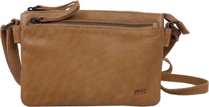 Bear Rock Bärende Design kleiner Crossbodybag / Umhängetaschen Damen - Leder - Maithe - Beige
