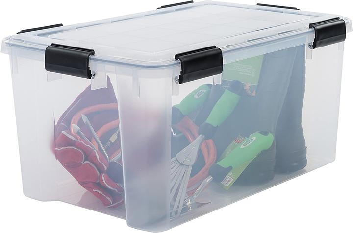 Actual product image Iris Ohyama Set of 2 airtight storage boxes (59 x 39 x 29 cm, 66.70 l)