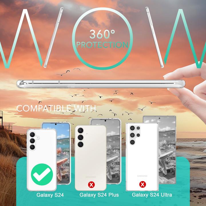 Produktbild Nalia Klare 360 Grad Hülle (Samsung Galaxy S24+)