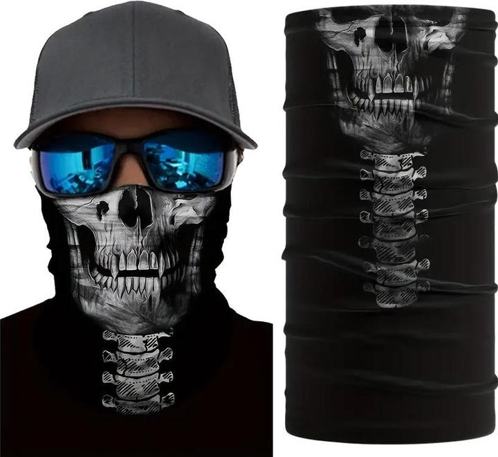 Produktbild Cbx Schlauchschal, Bandana für Erwachsene mit Motiv, für Halloween, Motorradfahren, etc.