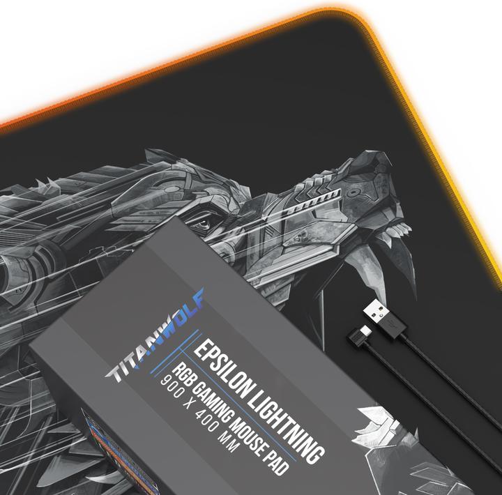 Produktbild Titanwolf RGB Gaming Mauspad (XL)