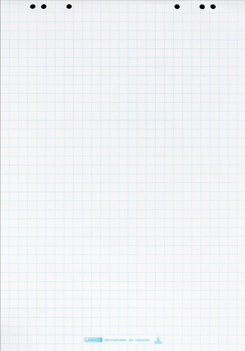 Actual product image Landré Flipchart pads squared 25mm 10050592 20 sheets, 80g 680x990mm